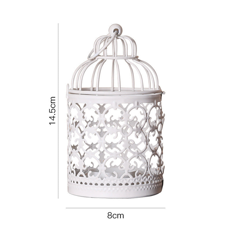 Lanterna Portacandela Forma Gabbia