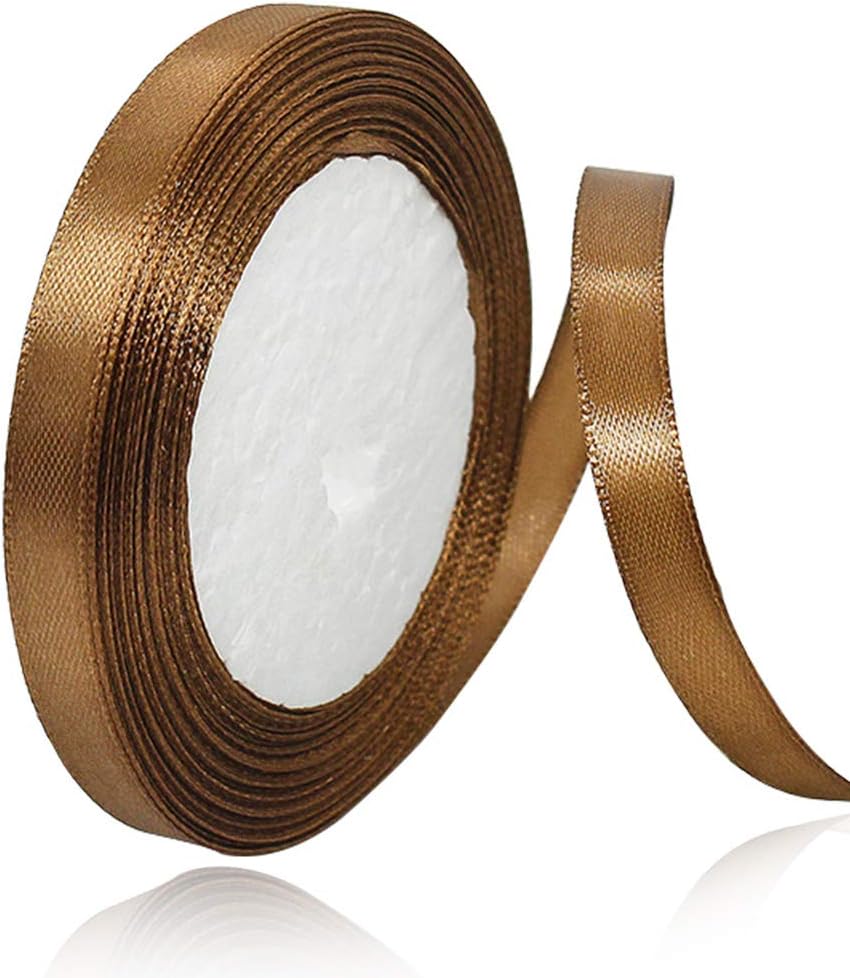 Nastro Doppio Raso confezione Regalo Creazione fai da te, lunghezza 25 yard 1cm