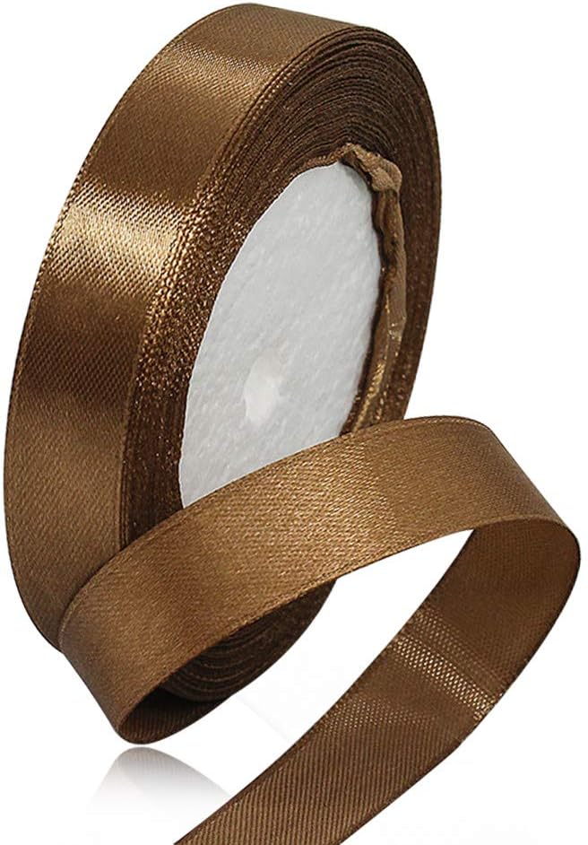 Nastro Doppio Raso confezione Regalo Creazione fai da te, lunghezza 25 yard 2cm