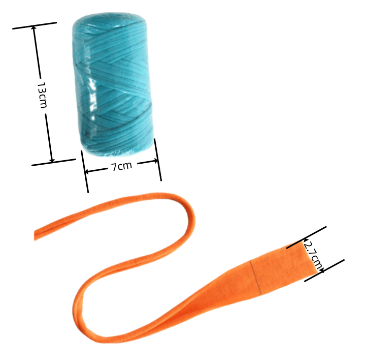 Fettuccia per Uncinetto 200g - Filato in Tessuto Morbido, Riciclato ed Elastico per Lavori a Maglia, Borse, Tappeti, Decorazioni - Vari Colori