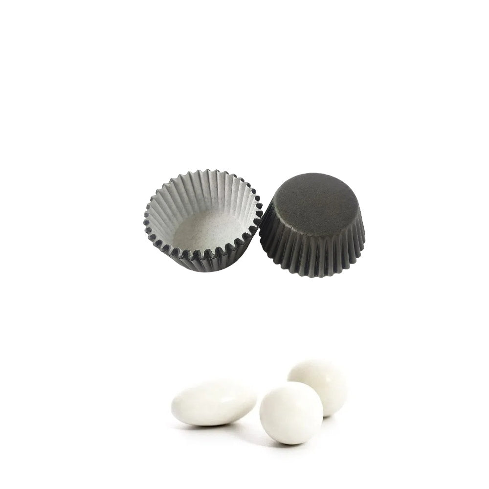 200 pezzi mini pirottini per Confetti e Macaron 2.5cm diametro sotto vari colori in carta pergamena