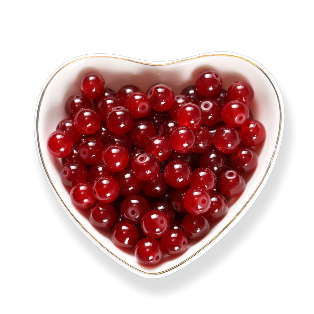 50 perline di vetro da 8 mm