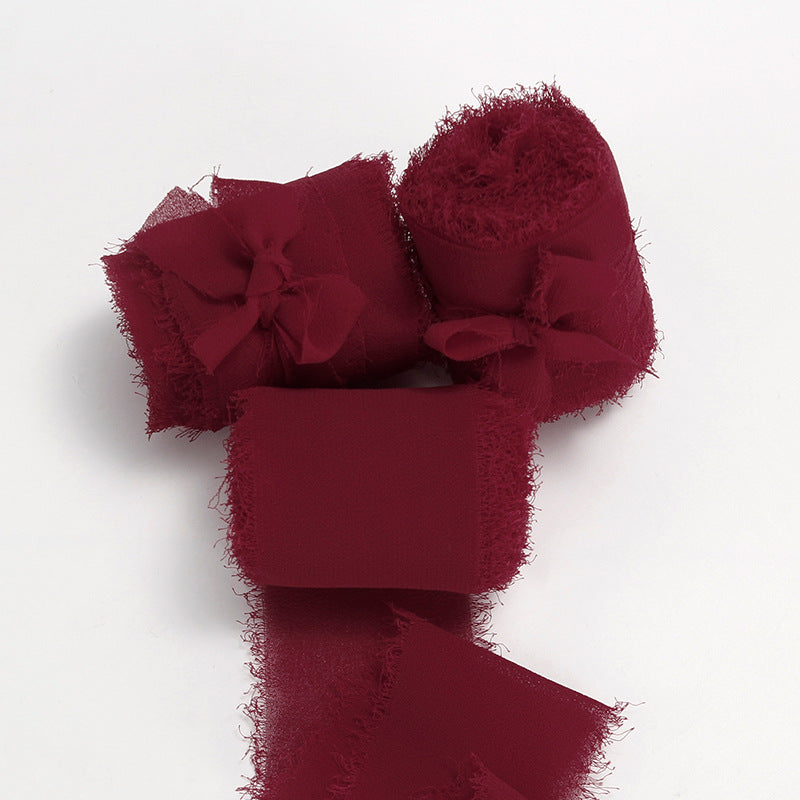 Nastro in Chiffon Sfrangiato 5 Metri*4cm