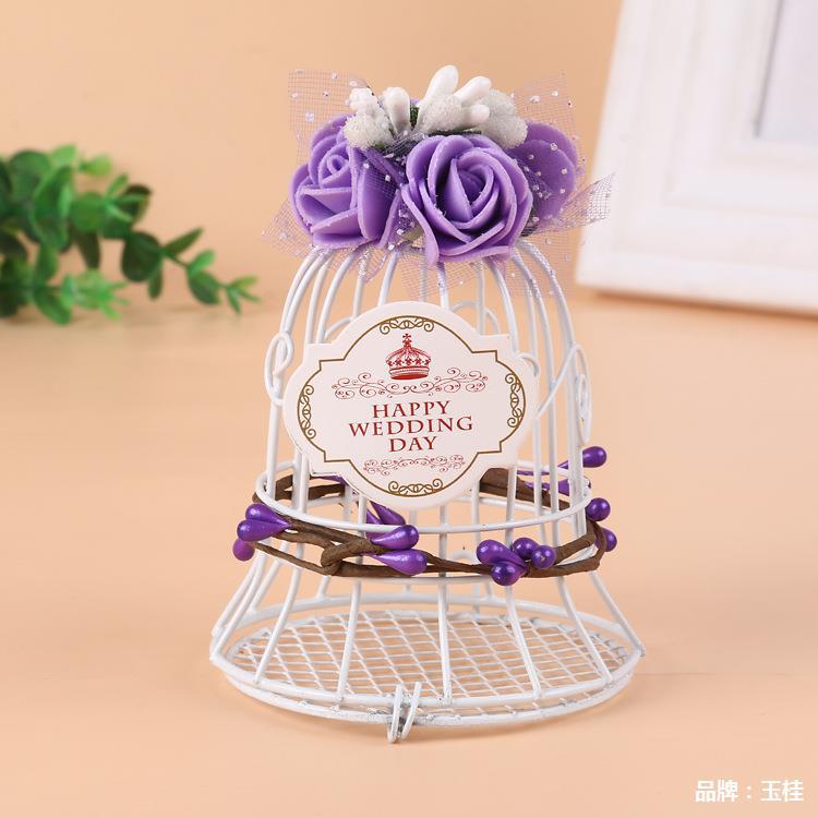 Gabbia Cestino In Materiale Ferro Portacandela Bomboniera