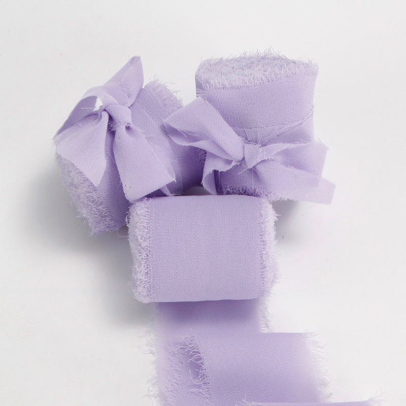Nastro in Chiffon Sfrangiato 5 Metri*4cm