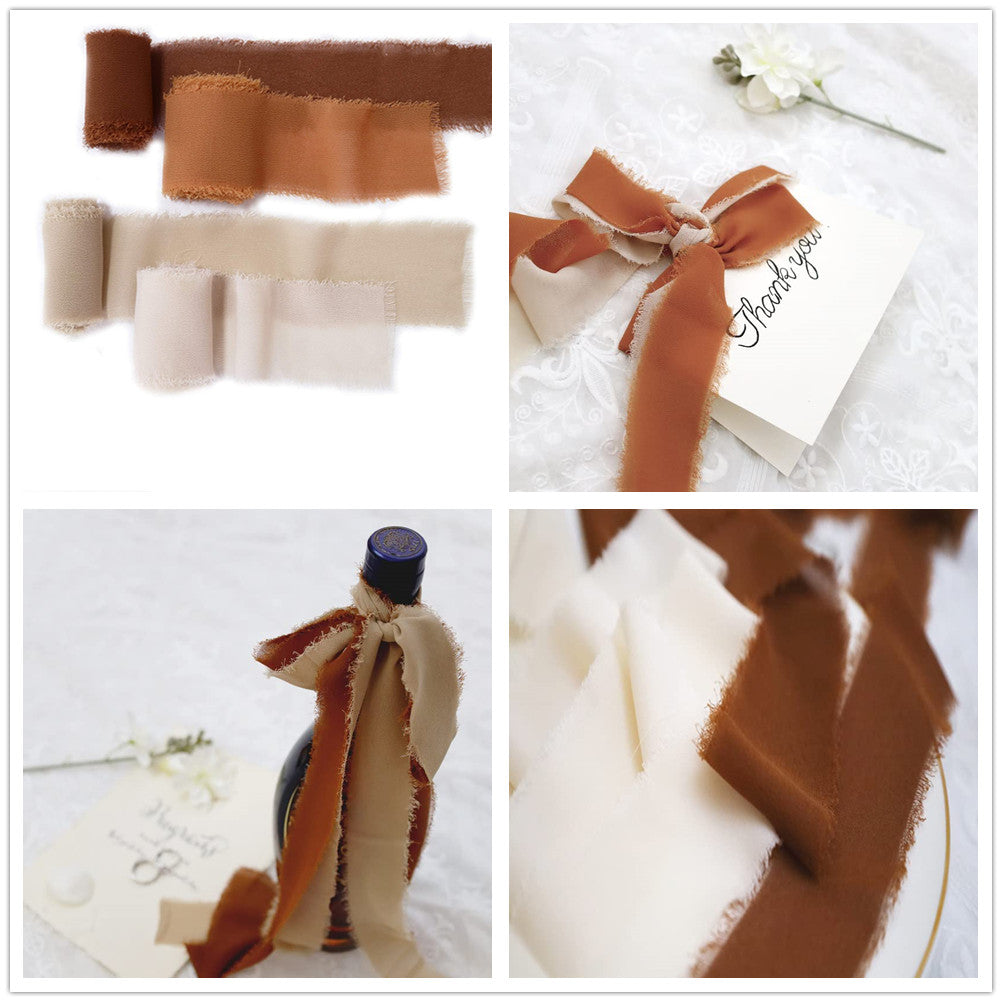 Nastro in Chiffon Sfrangiato 5 Metri*4cm