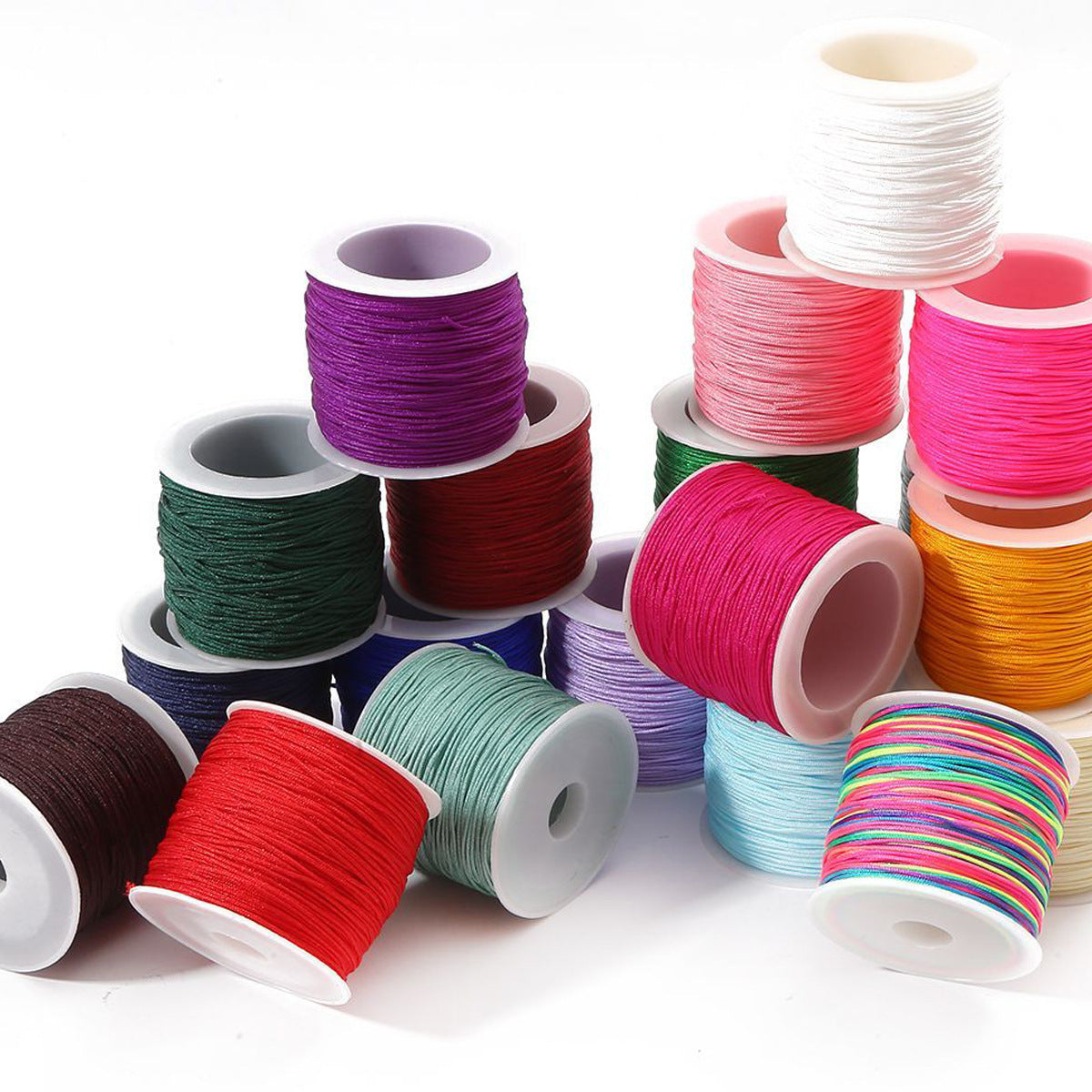 Filo poliestere, lunghezza di 50 metri, spessore di 0.8mm Cotone Cordoncino