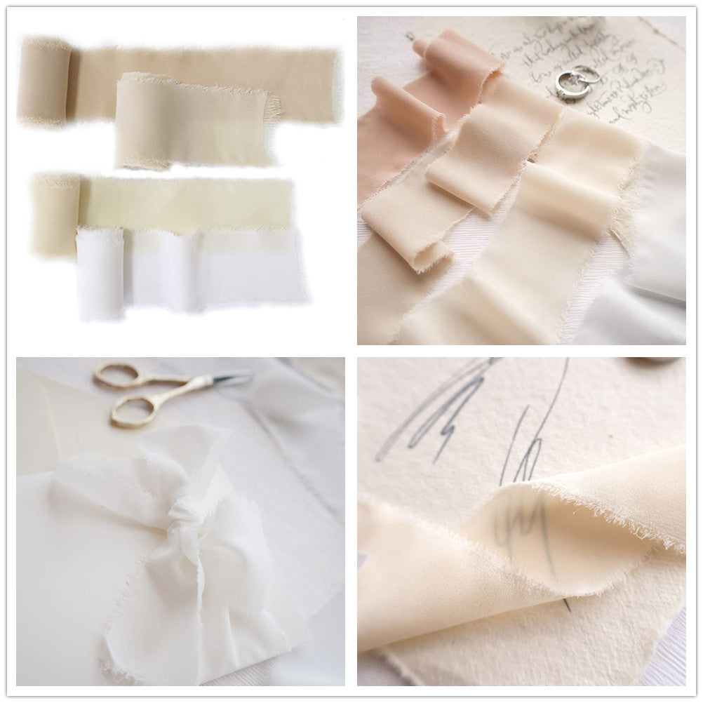 Nastro in Chiffon Sfrangiato 5 Metri*4cm