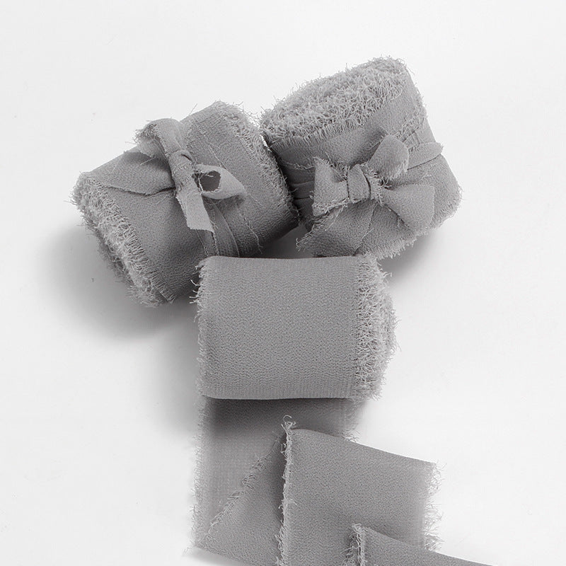 Nastro in Chiffon Sfrangiato 5 Metri*4cm