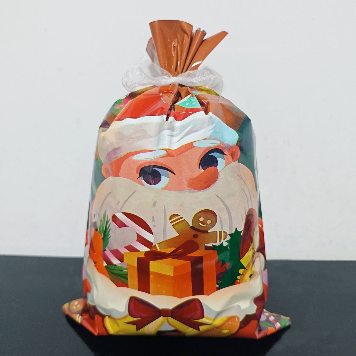 30 Sacchetti Regalo di Natale Buste Regalo con nastro organza bianco misura 24 * 32cm