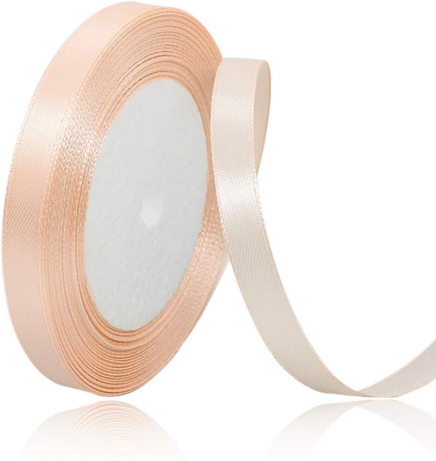 Nastro Doppio Raso confezione Regalo Creazione fai da te, lunghezza 25 yard 1cm