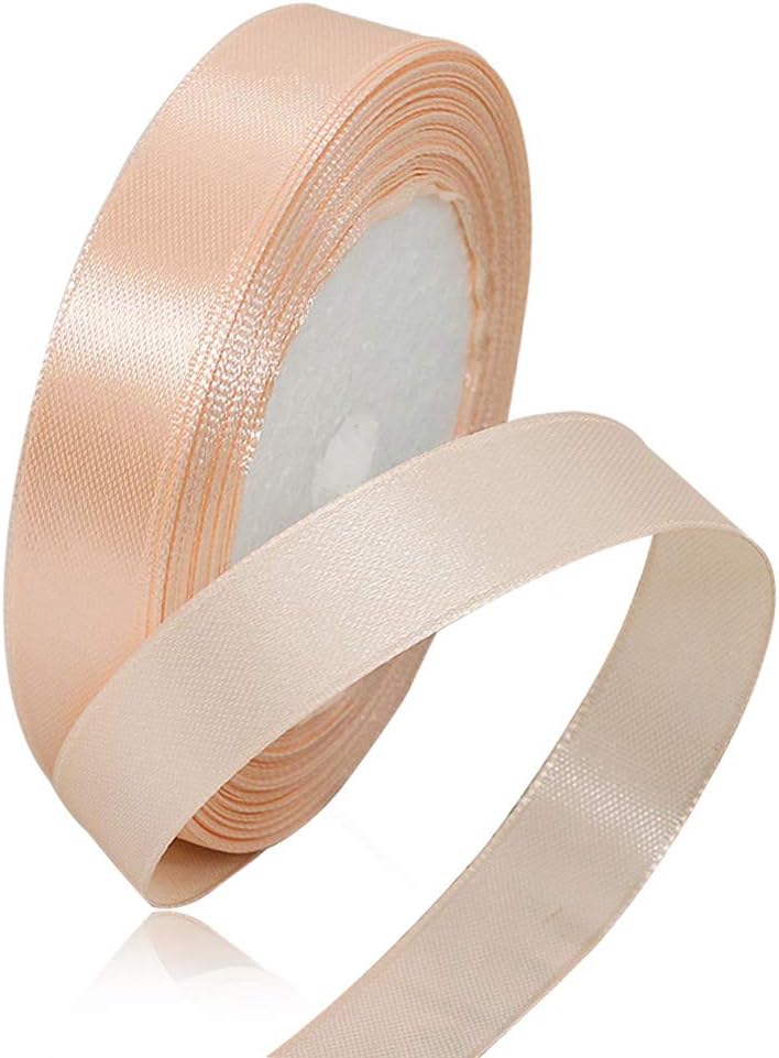 Nastro Doppio Raso confezione Regalo Creazione fai da te, lunghezza 25 yard 2cm