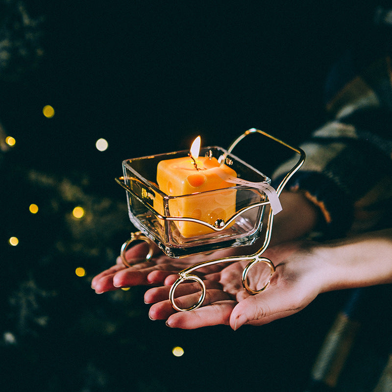 Portacandele Vaso Vetro passeggino