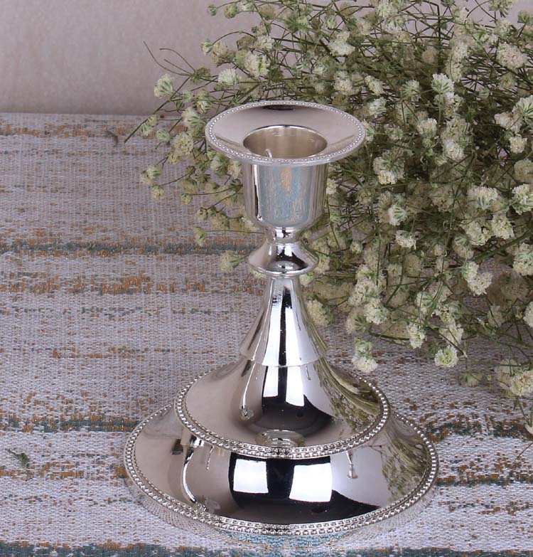 Set 2 Portacandele in Metallo Nero Stile Vintage – Candelabri Decorativi per Tavola, Casa e Atmosfera Elegante