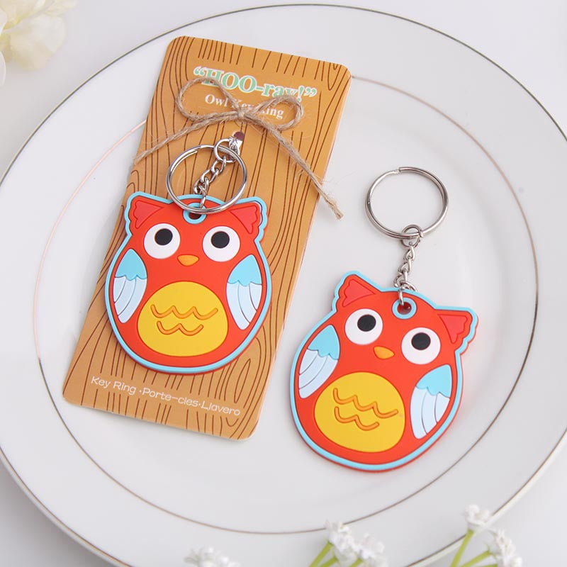 Portachiavi Gufo Silicone