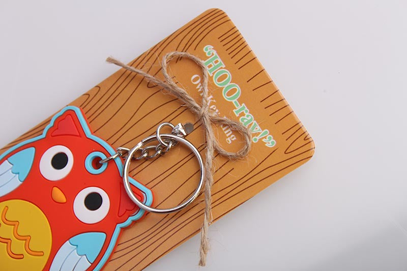 Portachiavi Gufo Silicone