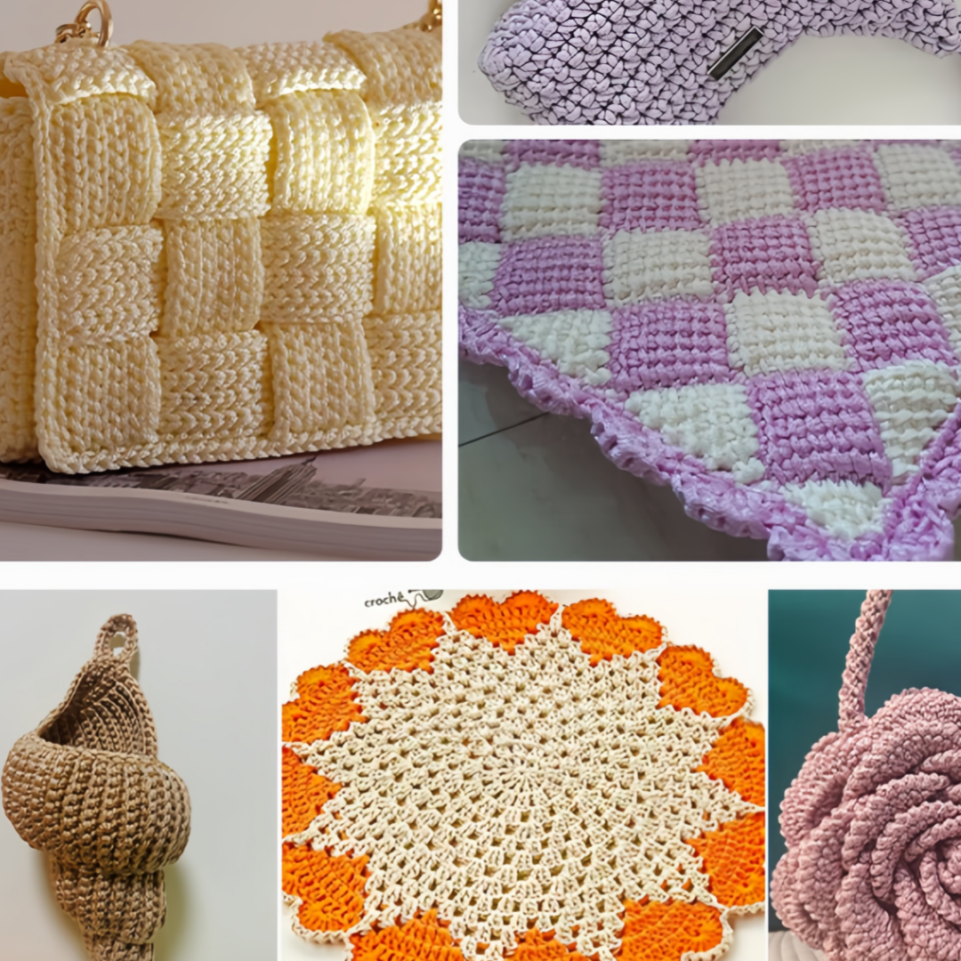Cordino Swan per Borse Uncinetto, Cordino Viscosa 3mm x 200m 240g, Filato Lucido per Macramé, Filo per Uncinetto, Fai Da Te, Ideale per Borse, Decorazioni e Maglieria