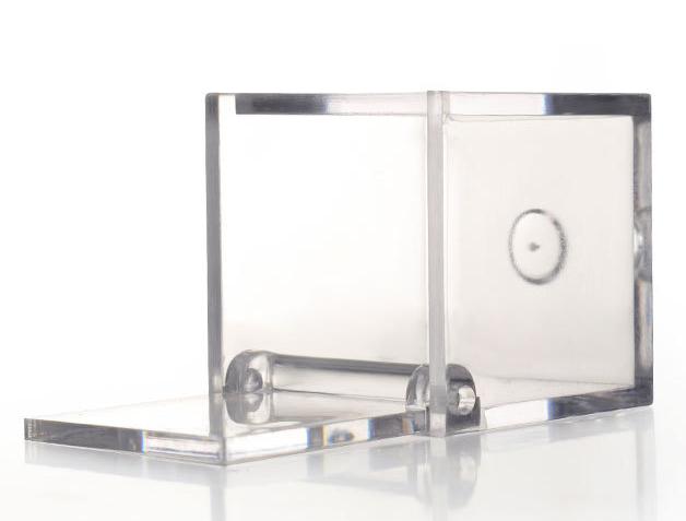 12PZ SCATOLE QUADRATO PLEXIGLASS 6CM