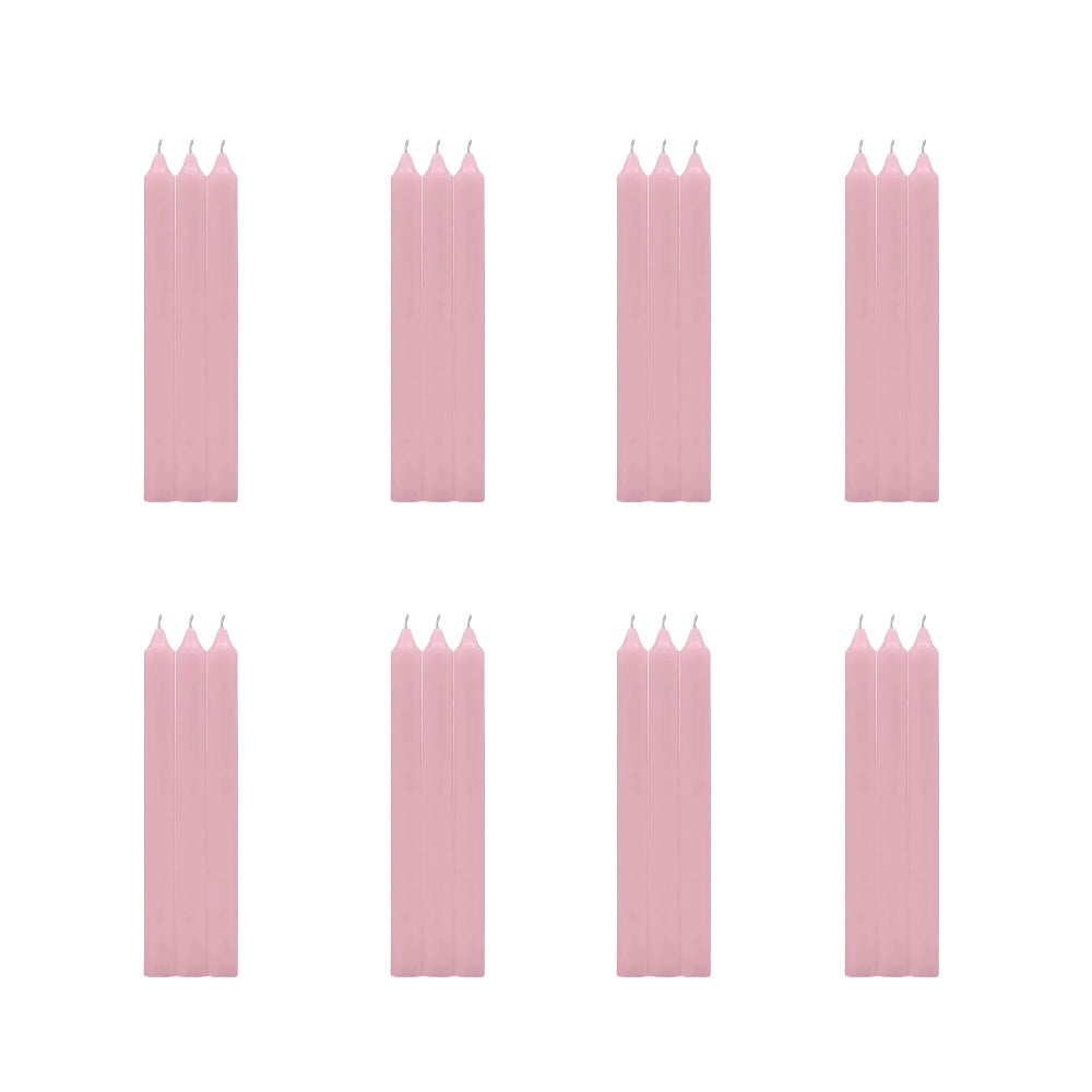 24 Pezzi Candele Lunghe Non Profumato Durata 11h Misura 22cm lunghezza*2cm diametro