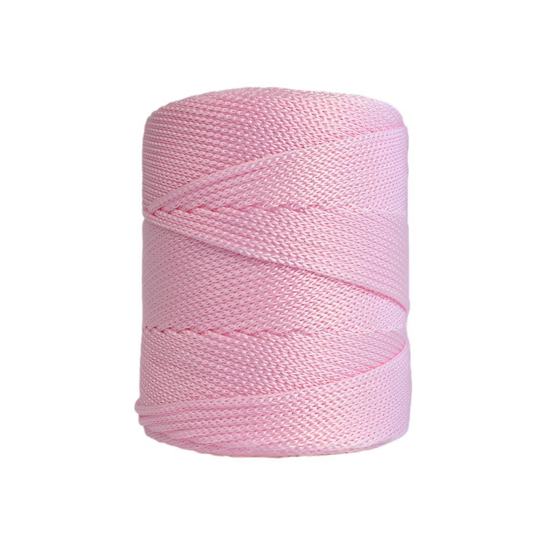 Cordino Swan per Borse Uncinetto, Cordino Viscosa 3mm x 200m 240g, Filato Lucido per Macramé, Filo per Uncinetto, Fai Da Te, Ideale per Borse, Decorazioni e Maglieria