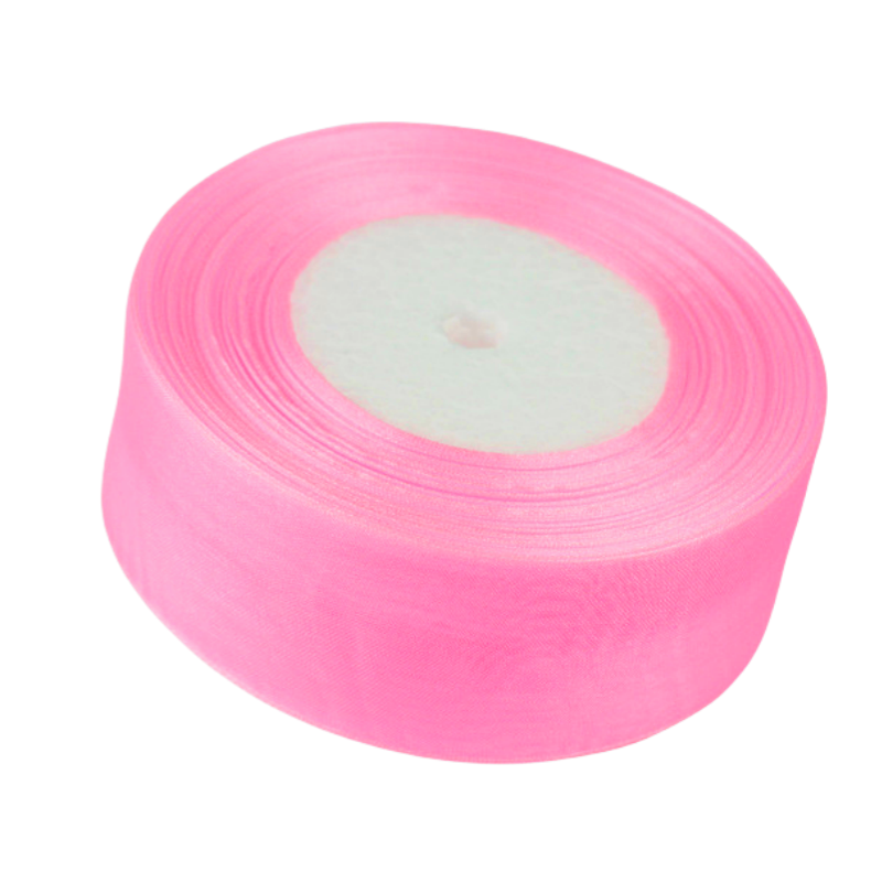 Nastro Organza Bianco 40 MM Rotolo 50 Yard Fai da Te