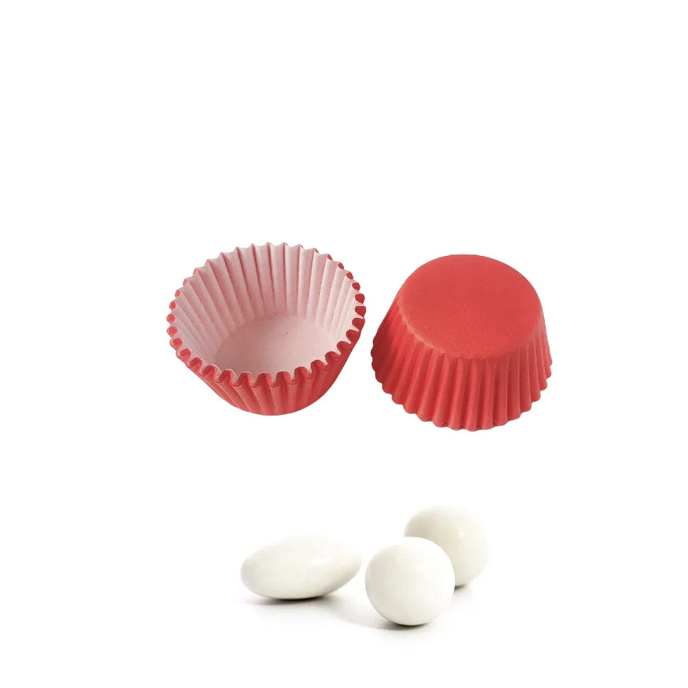 200 pezzi mini pirottini per Confetti e Macaron 2.5cm diametro sotto vari colori in carta pergamena