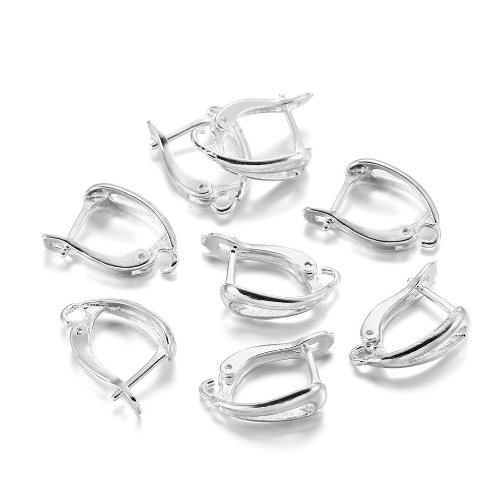 6 pezzi Chiusura Ganci Risultati Dell'Orecchino A Leva Rotondo