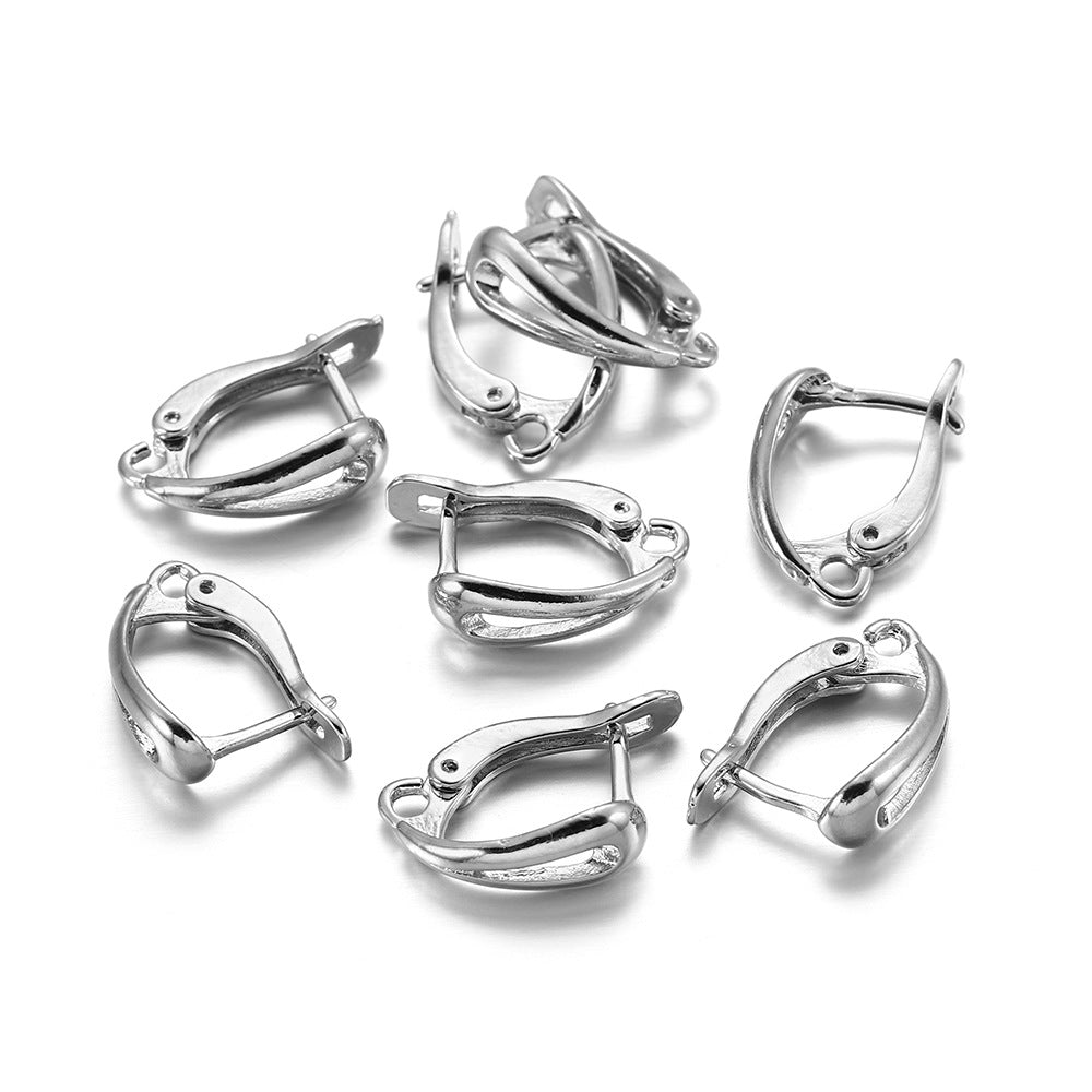 6 pezzi Chiusura Ganci Risultati Dell'Orecchino A Leva Rotondo