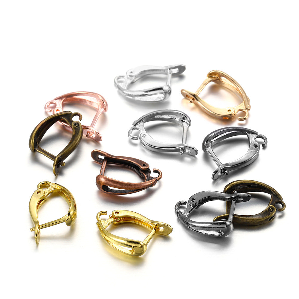 6 pezzi Chiusura Ganci Risultati Dell'Orecchino A Leva Rotondo