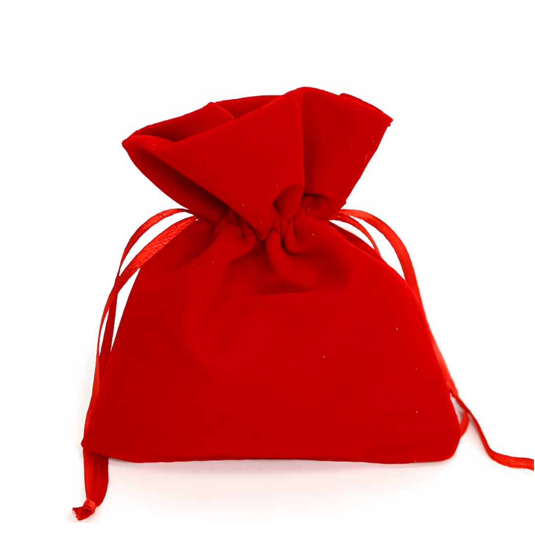 20 Pezzi Sacchetto velluto cm.10x12 con tirante porta confetti bomboniera laurea cresima