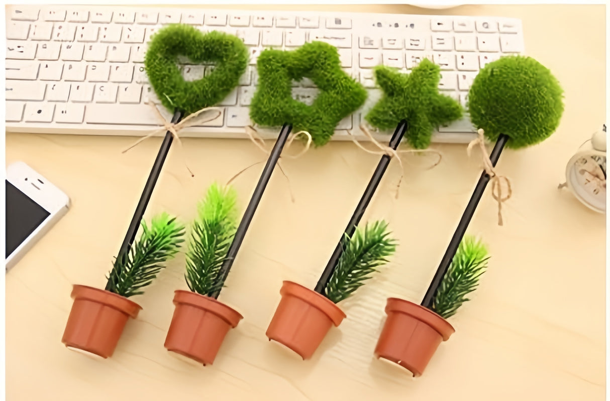 4 PEZZI SEGNAPOSTO SEGNATAVOLO ALBERO PENNA A SFERA CON ADESIVO SOTTO BOMBONIERA REAGLO