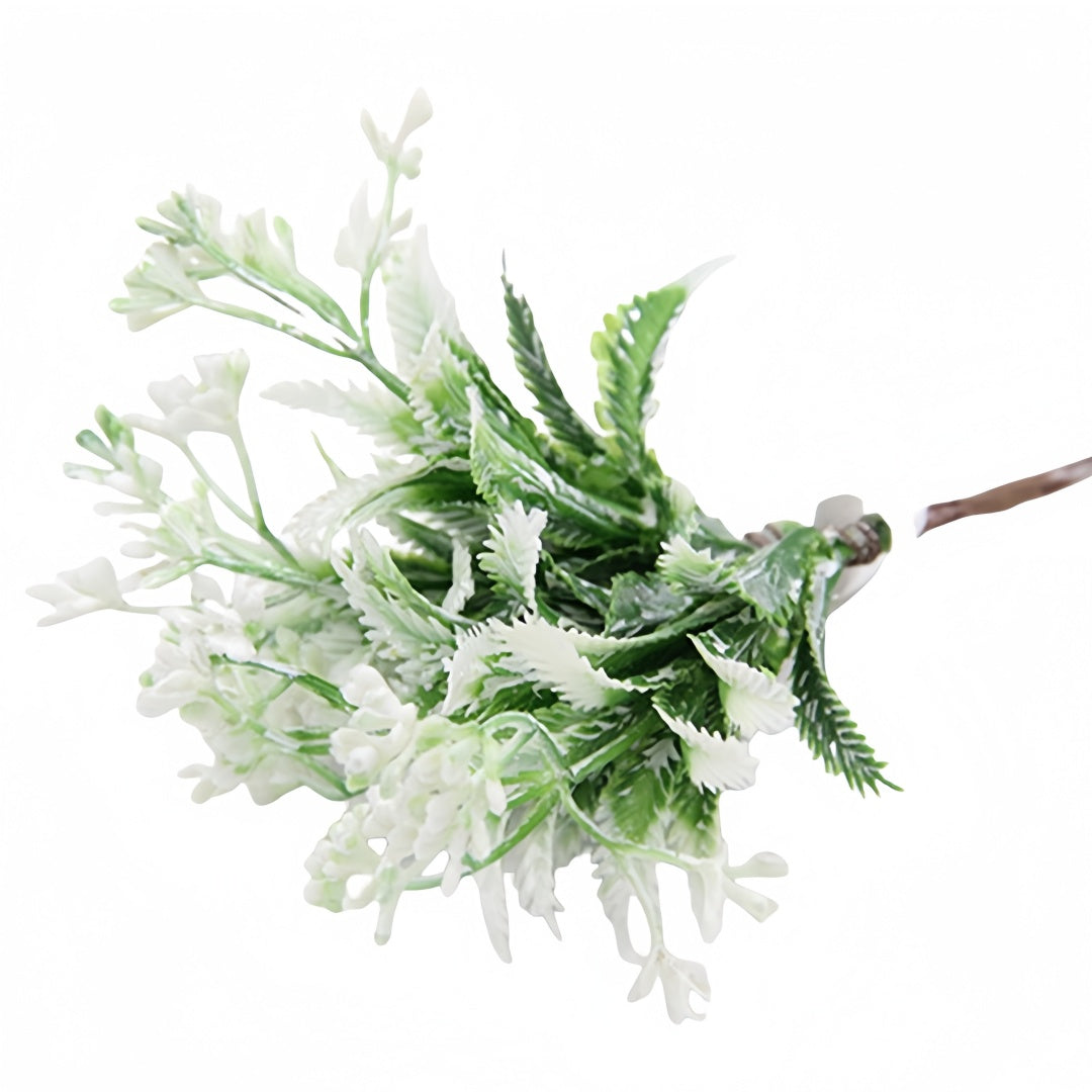 12 pezzi Ramo Foglie Artificiali in Plastica Materiale per Decorazioni Natalizie e Fioriere per la Casa