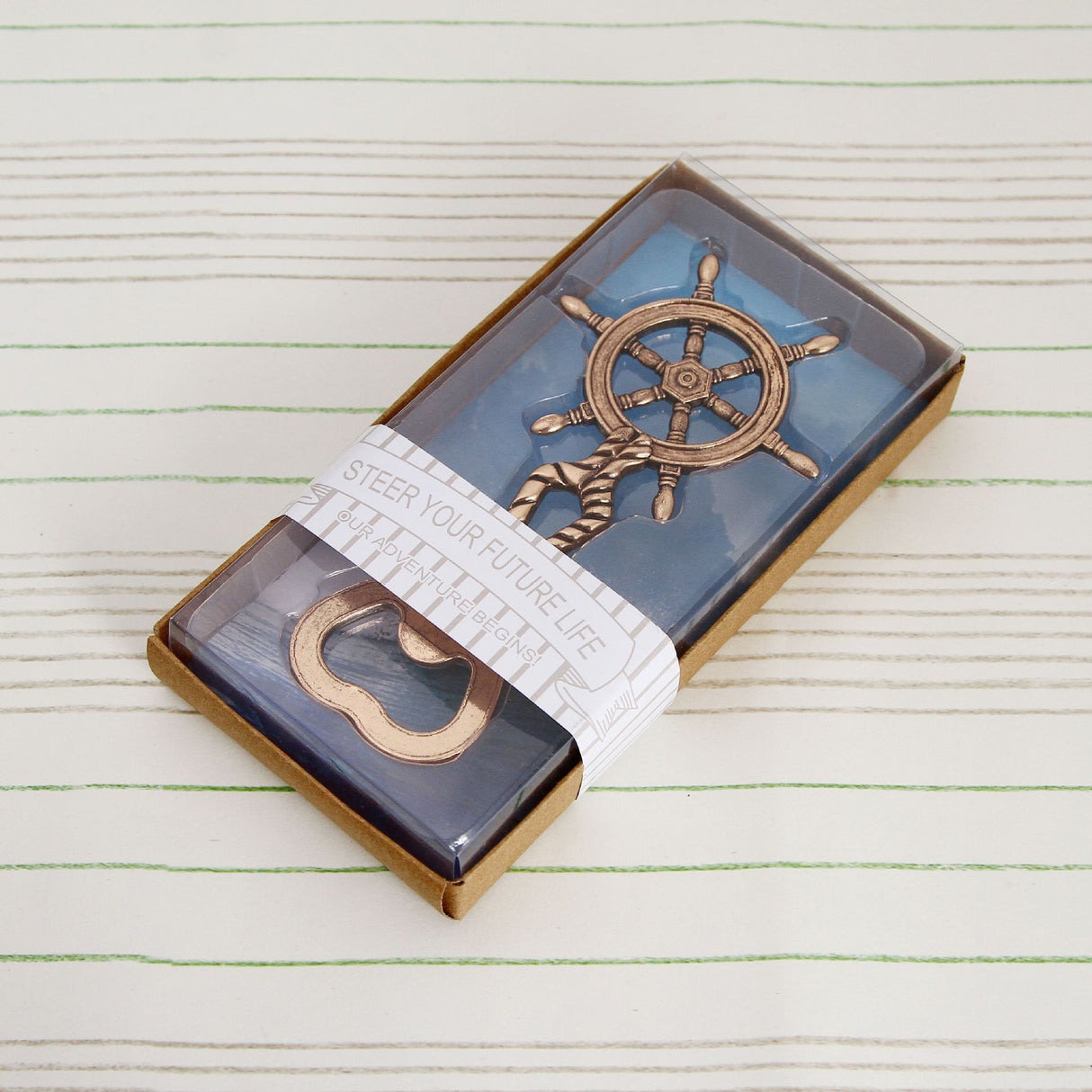 Bomboniera Cavatappi Apribottiglia Tema Mare Timone