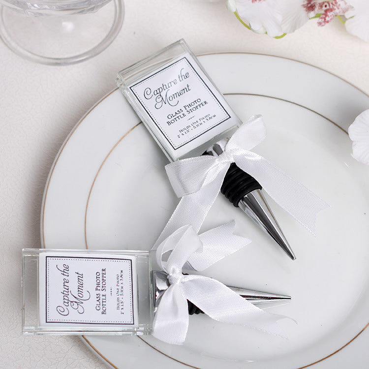Tappo di bottiglia Vino porta foto cornice vetro elegante