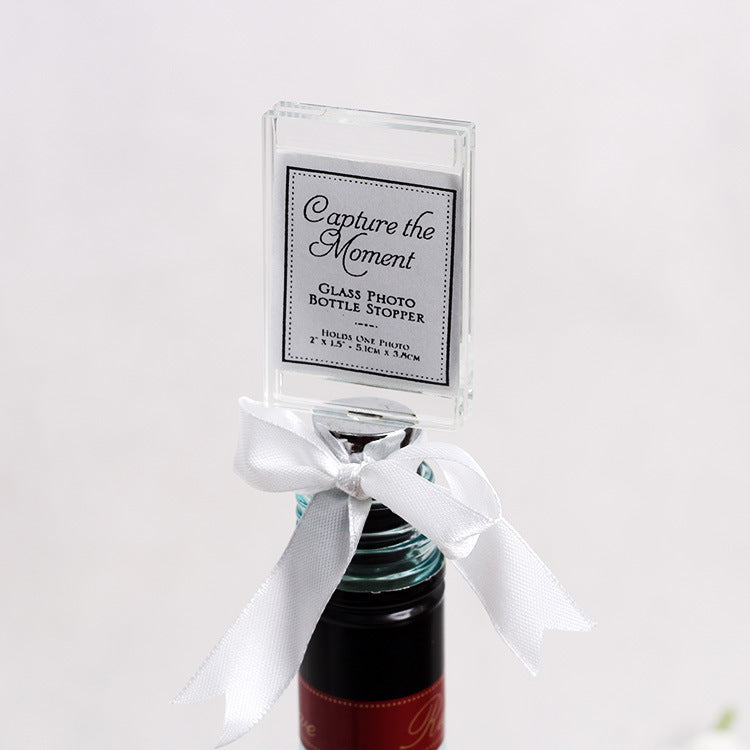 Tappo di bottiglia Vino porta foto cornice vetro elegante