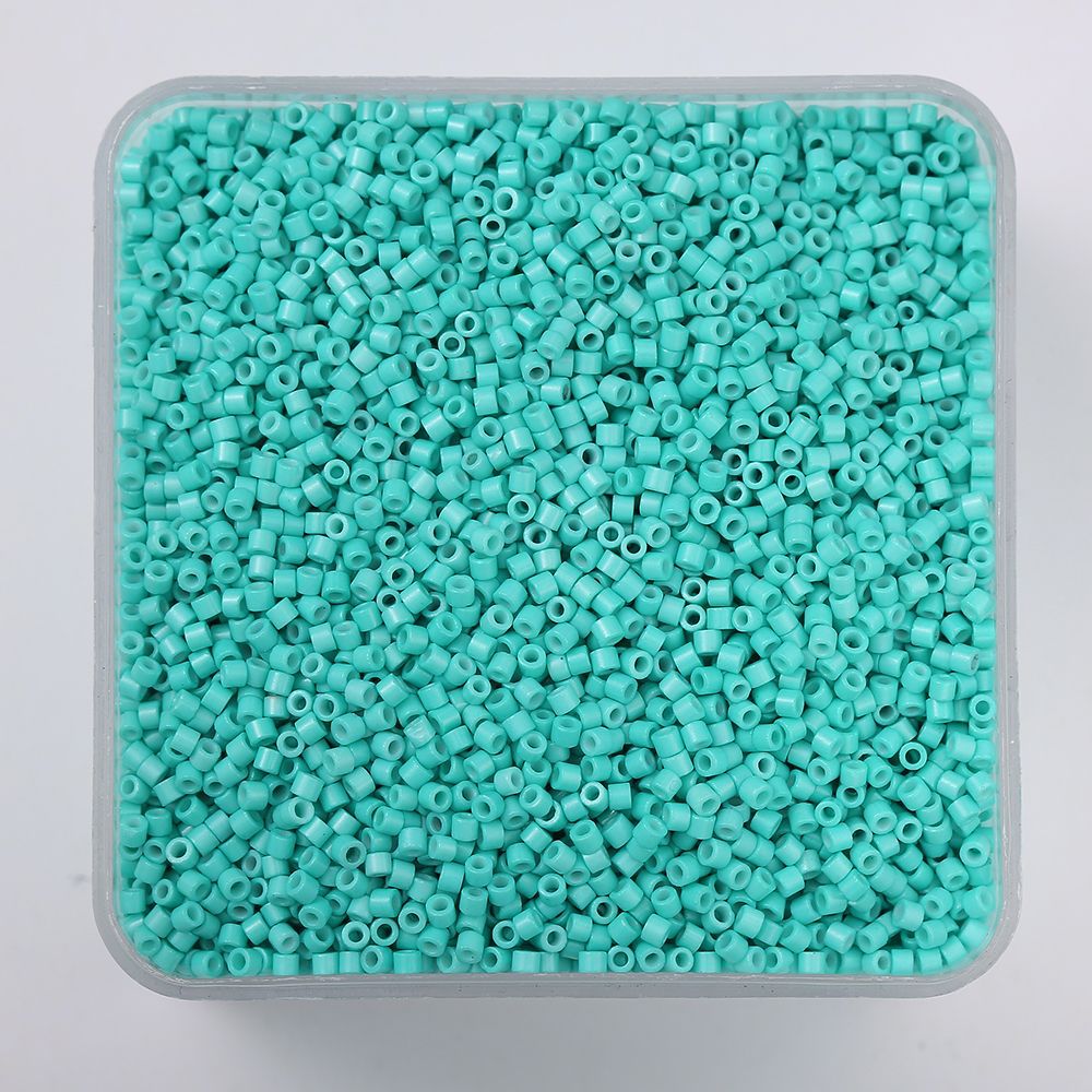 20g/1350 pezzi Perline Vetro 2mm Colorate Tubo per Fai da Te Braccialetti, Collane, Bigiotteria