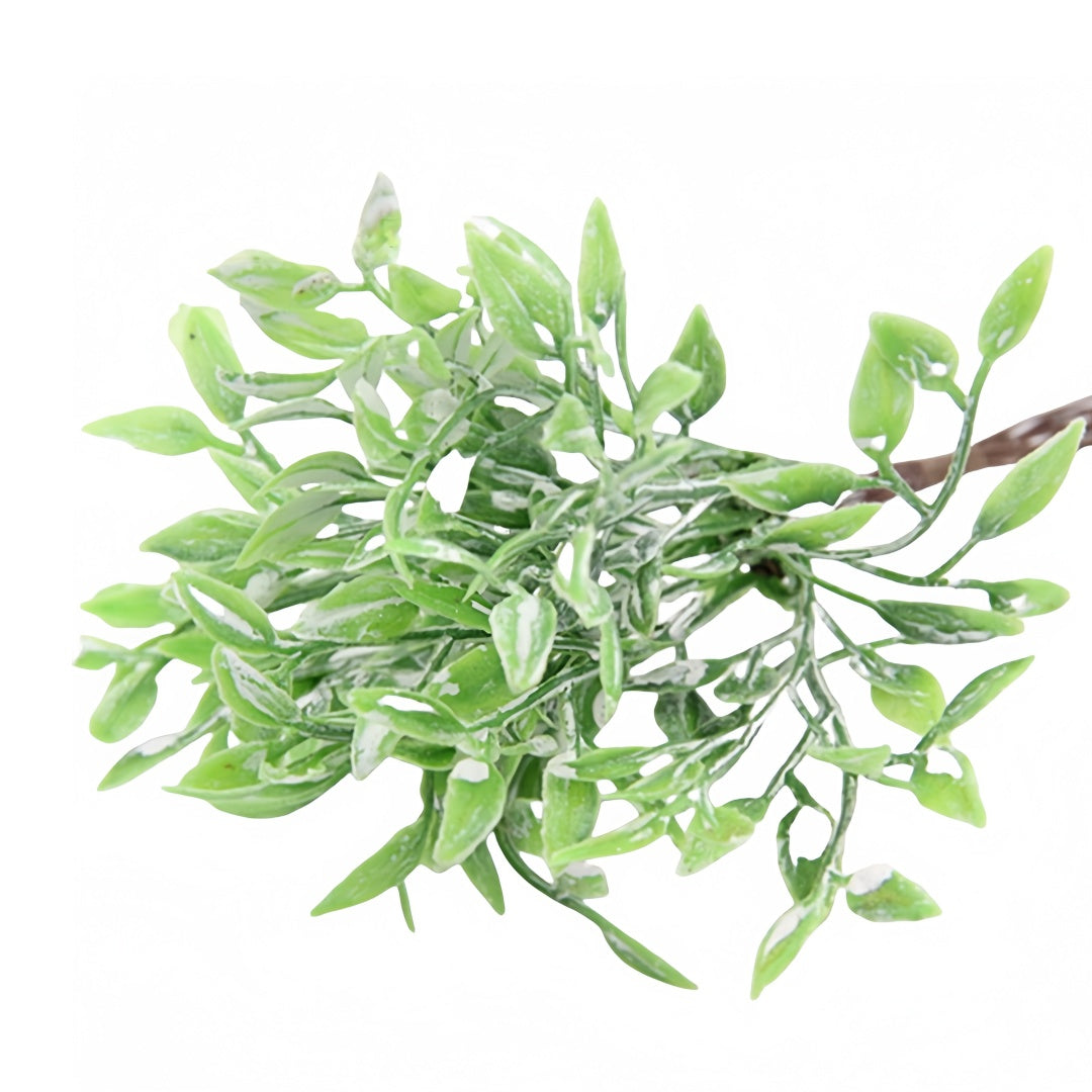 12 pezzi Ramo Foglie Artificiali in Plastica Materiale per Decorazioni Natalizie e Fioriere per la Casa