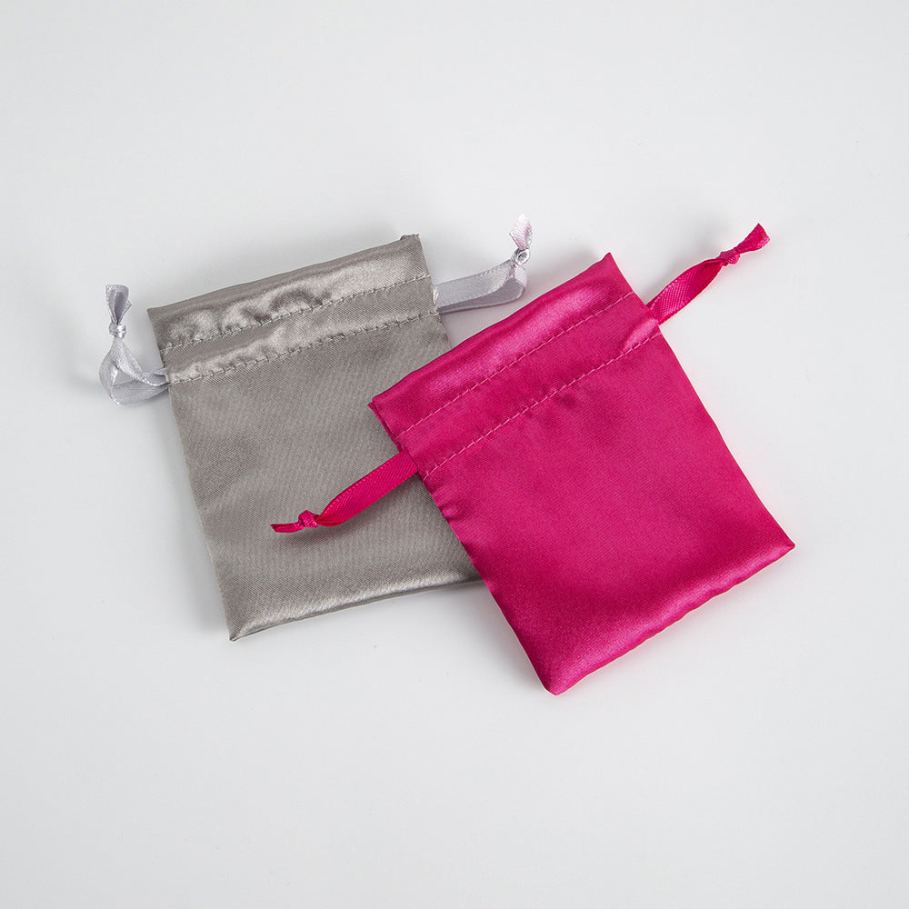 Set di 10 Sacchetti in Raso satin con Cordoncino, Multicolore Misura 9 * 12cm, Bomboniere e Confezioni Regalo