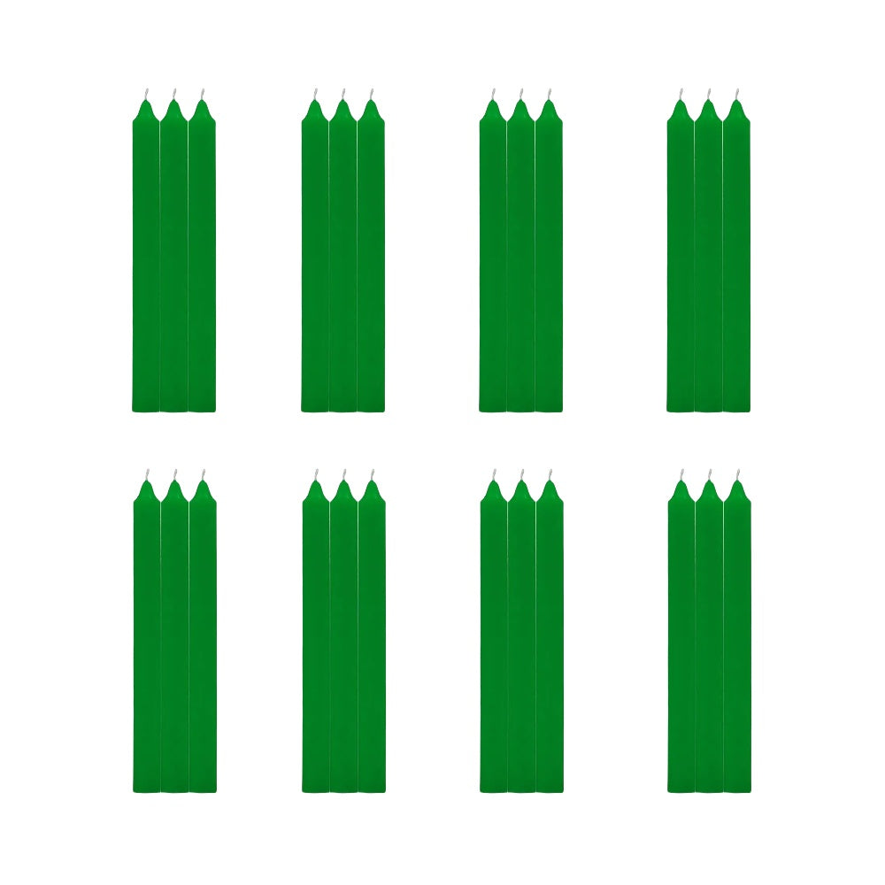 24 Pezzi Candele Lunghe Non Profumato Durata 11h Misura 22cm lunghezza*2cm diametro