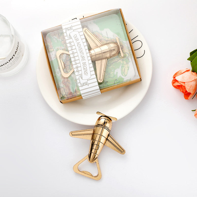 Bomboniera Apribottiglia Tema Viaggio Aereo