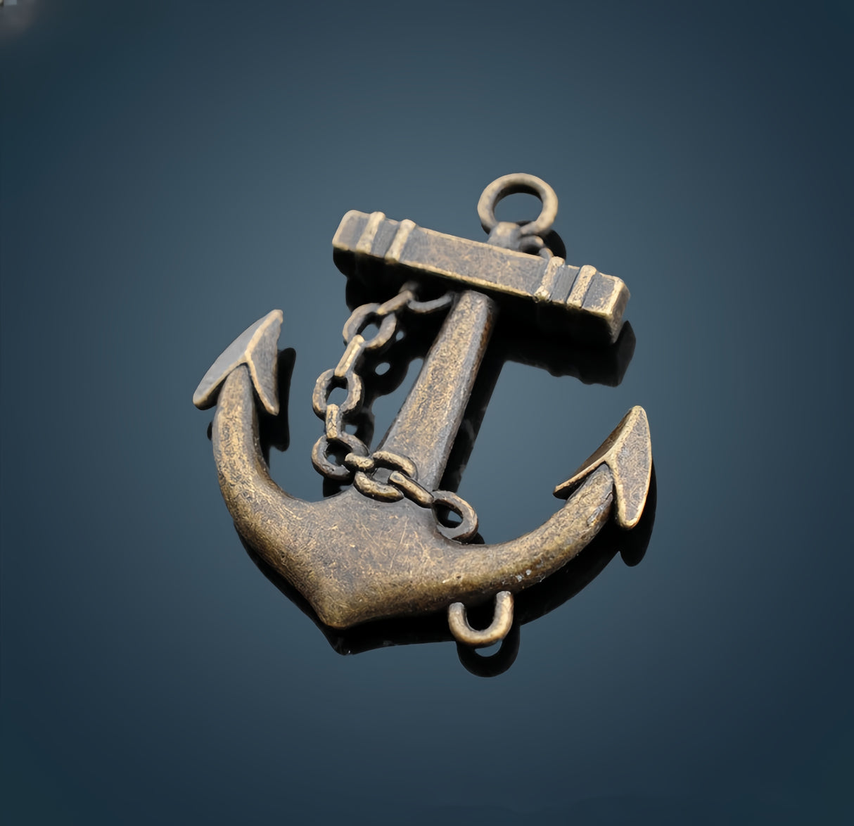 20 PEZZI ACCESSORI CIONDOLI Ancora Accessori nautici VINTAGE FAI DA TE APPLICAZIONE