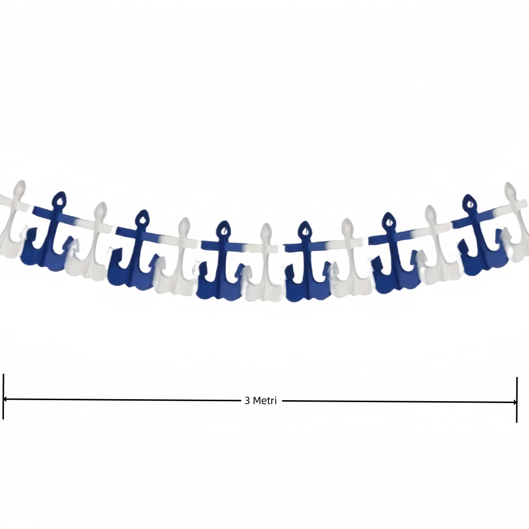3 Metri Striscia Ghirlanda Decorativo a Ancora