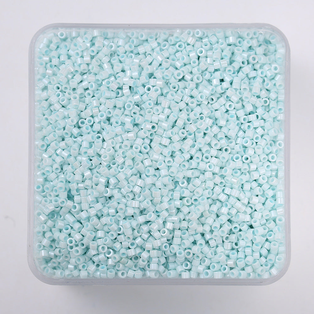 20g/1350 pezzi Perline Vetro 2mm Colorate Tubo per Fai da Te Braccialetti, Collane, Bigiotteria