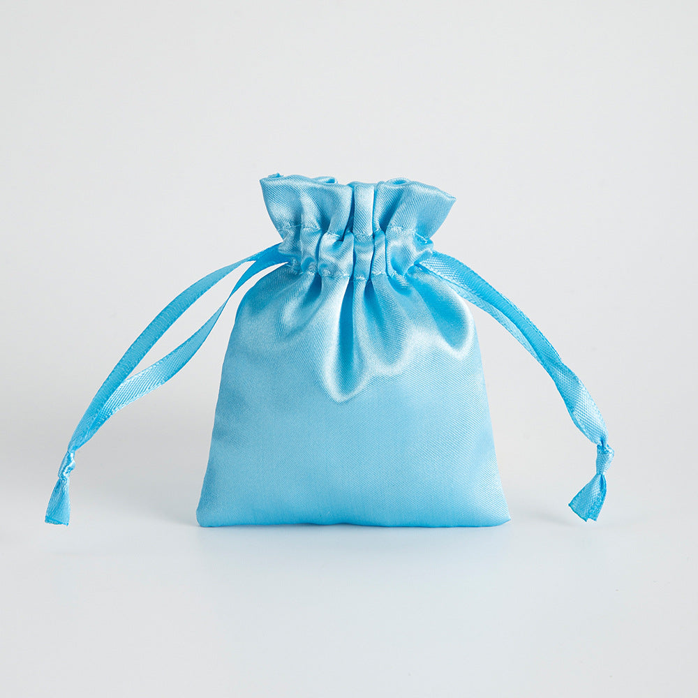 Set di 10 Sacchetti in Raso satin con Cordoncino, Multicolore Misura 9 * 12cm, Bomboniere e Confezioni Regalo