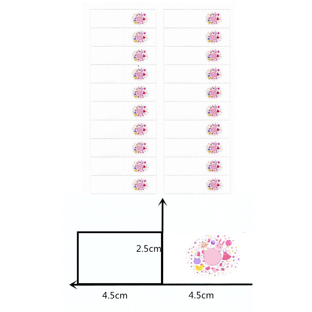 20 Pezzi bigliettini Personalizzati bomboniere Baby Rosa Nascita Battesimo