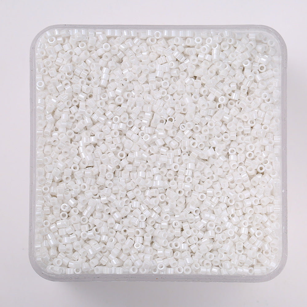 20g/1350 pezzi Perline Vetro 2mm Colorate Tubo per Fai da Te Braccialetti, Collane, Bigiotteria