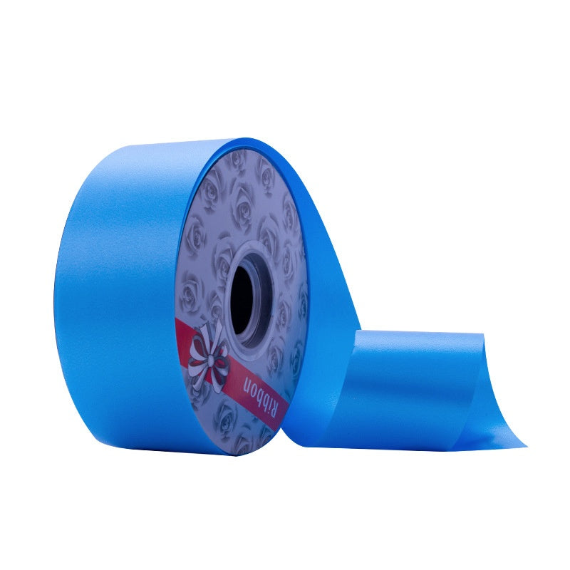 Nastro Regalo Decorativo in Plastica, 50 mm x 90 m, Bianco, per Confezioni e Decorazioni