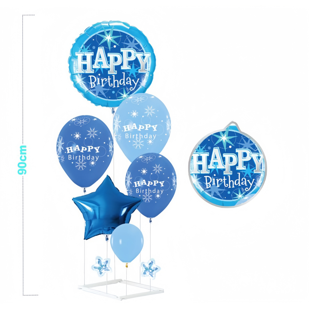 Set Palloncini Compleanno Blu - 6 Pezzi Perfetto come centrotavola