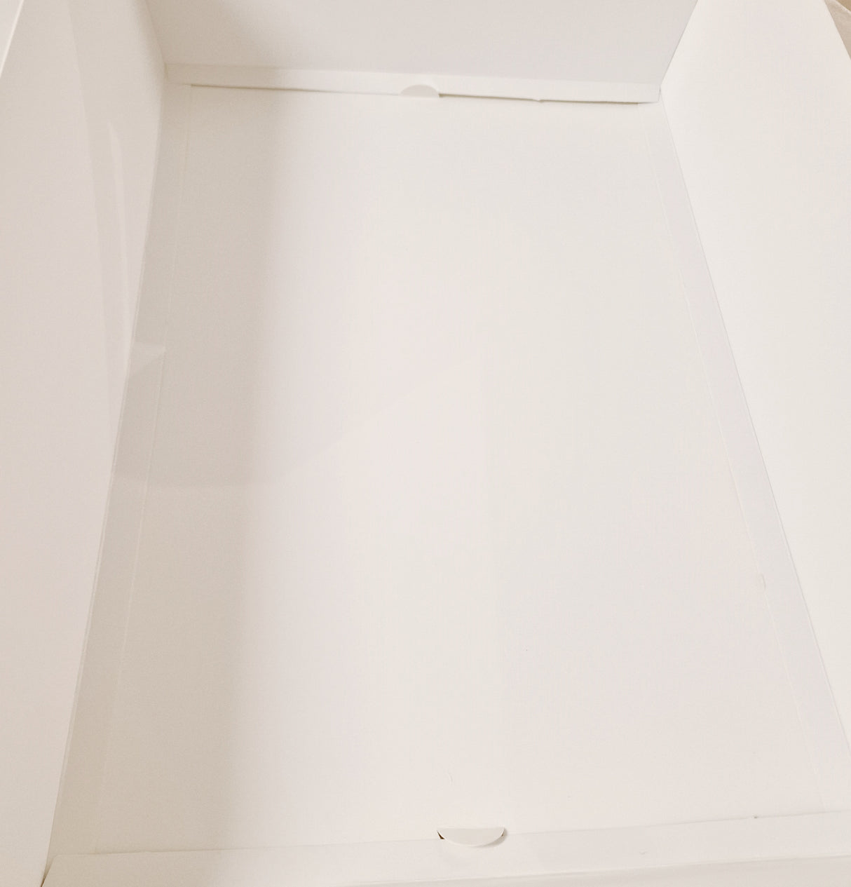 Set da 10 pezzi Cesti Bianchi Vuoti con Manici 40x30x12cm, Vassoio per Alimenti, Scatola per bomboniere regalo