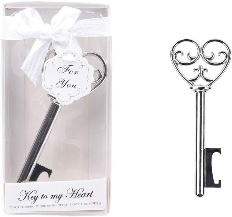 Bomboniera Cavatappi Apribottiglia Chiave Argento